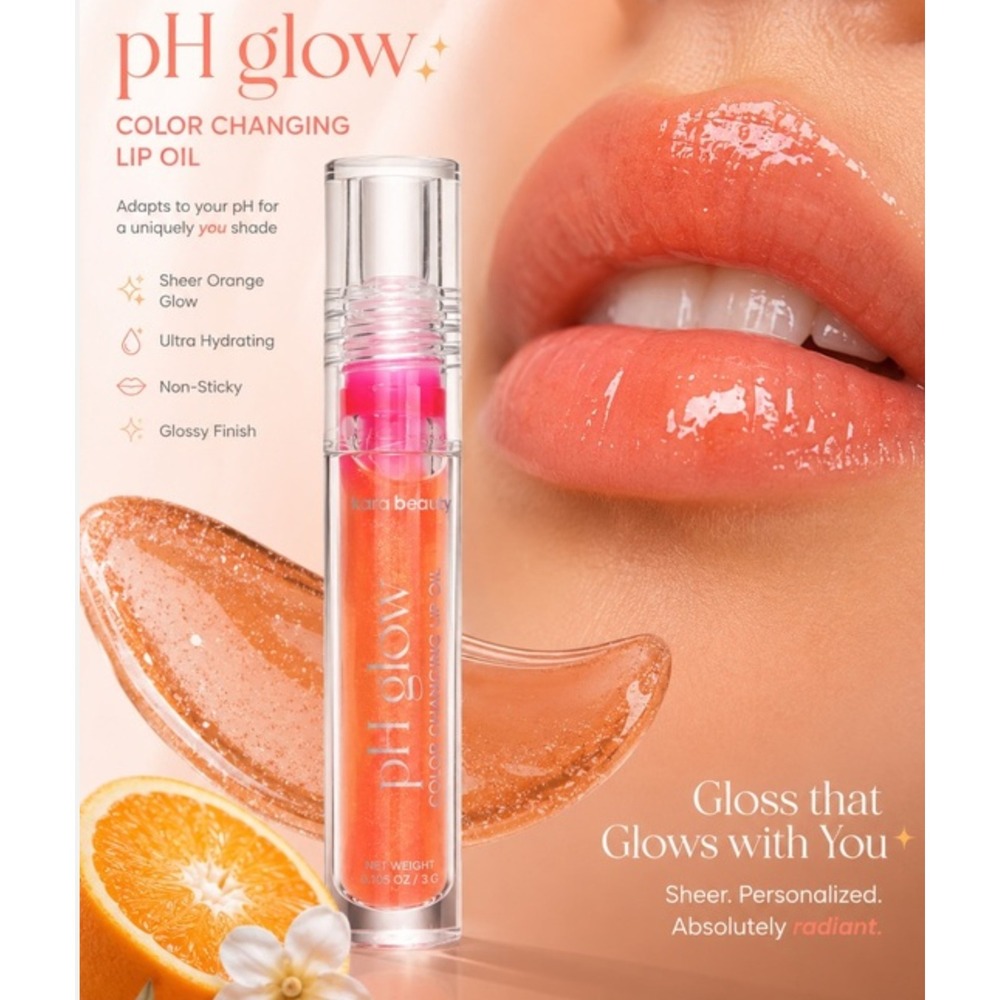 Kara Beauty pH Glow Color-Changing Lip Oil BD10 Ultra Hydrating Glossy 3g NEW